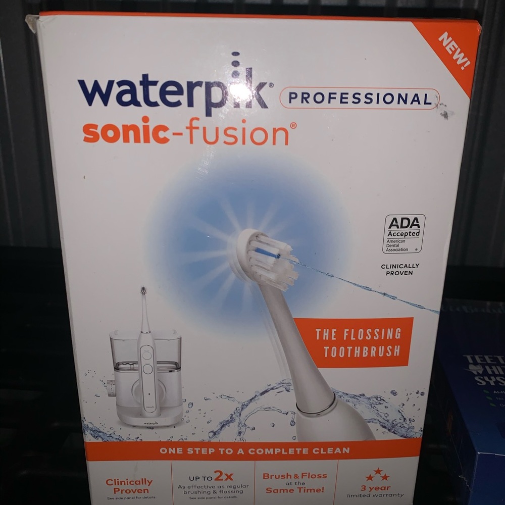 Newinbox waterpik sonic fusion flossing toothbrush